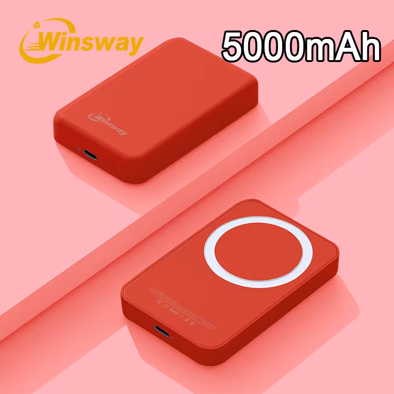 Winsway 5000mAh Mini Portable Charger Type-C Interface Fast Charging Metal Tail Plug
