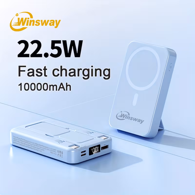 Winsway 2.9-inch Mini Convenient Mobile Power Bank -10000mAh, 22.5W Fast Charging