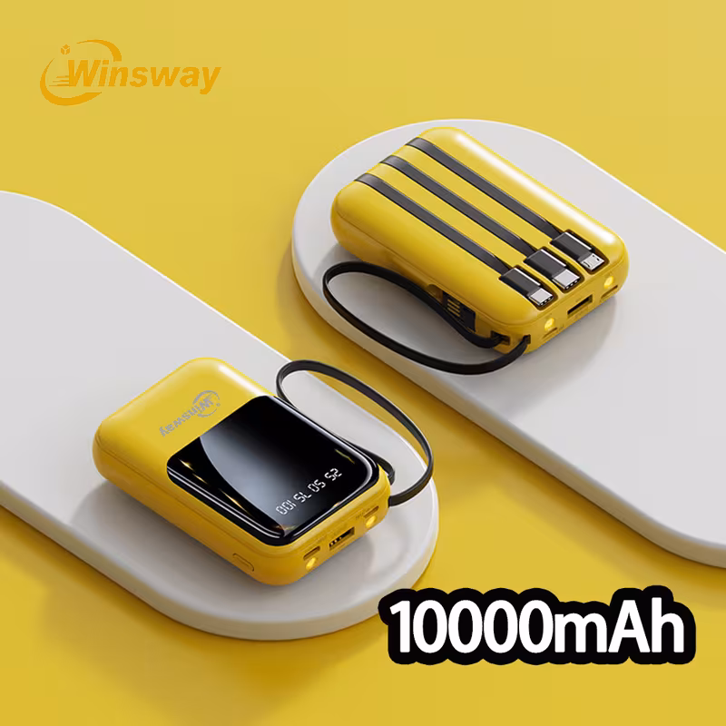 Winsway 10000Mah Portable Lanyard Power Bank with Large Capacity And Fast Charging